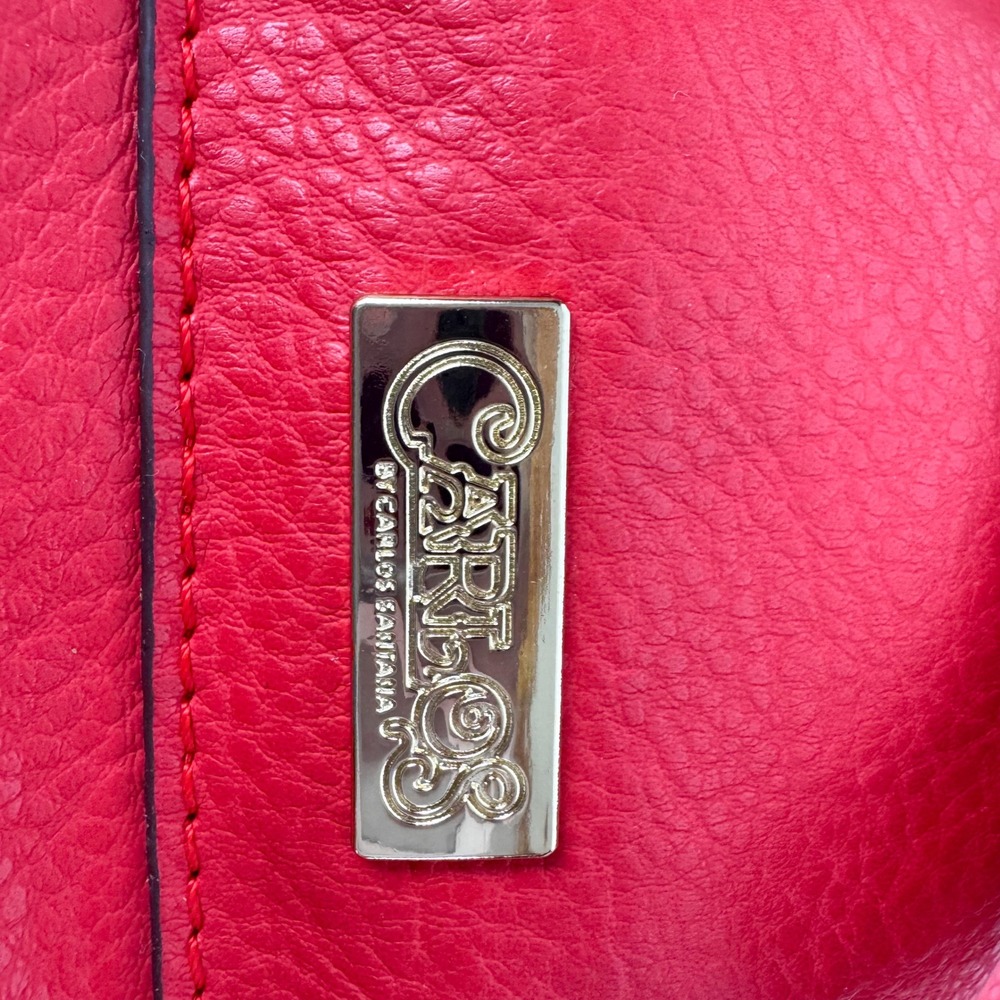 Carlos by Carlos Santana Red Studded Tassel Crossbody Bag 742845-611 NWT - Picture 2 of 8